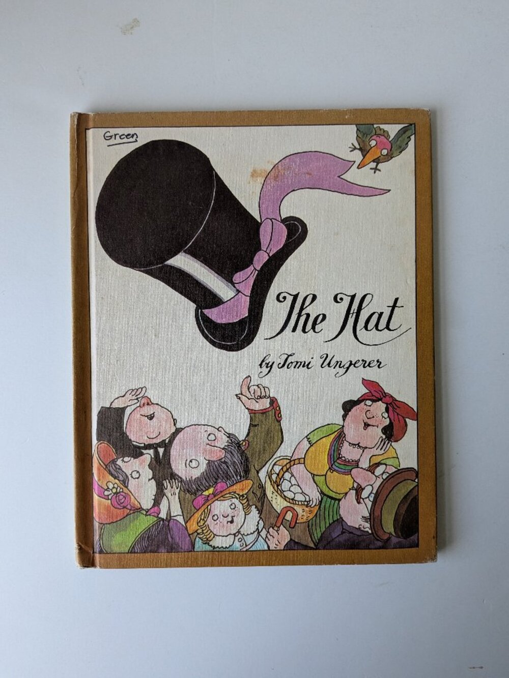 5/$15 Vintage Kids Picture Book The Hat Ungerer 1970 HC One Legged Soldier